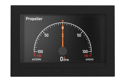 Propeller Engine Instrument Display Bridge instruments for propulsion systems
